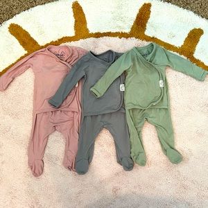 Bonsie Baby Footie Pajama Lot 0-3 Months